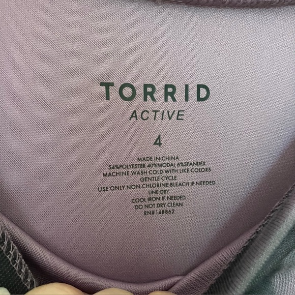 Torrid Women Plus Size Black and Purple Oversized Tie Dye Pullover Sweatshirt 4X - Picture 8 of 9